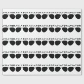 Aviator SUnglazen Silhouette Cadeaupapier (Vlak)