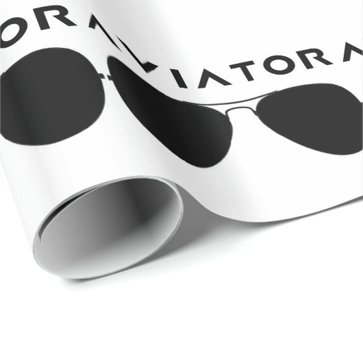 Aviator SUnglazen Silhouette Cadeaupapier (Rol Hoek)