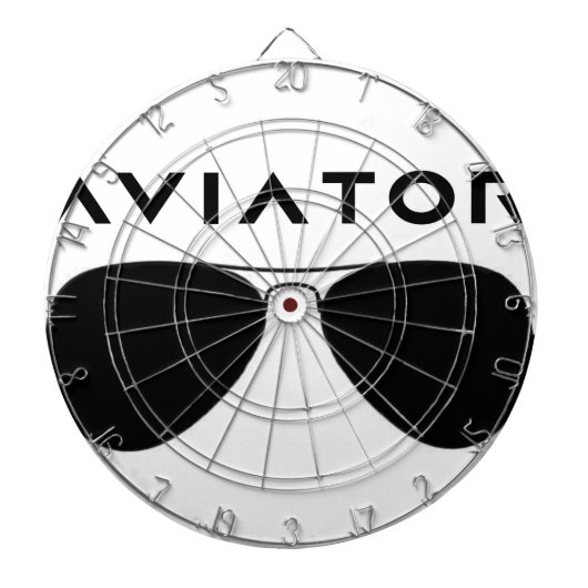 Aviator SUnglazen Silhouette Dartbord (Voorkant)