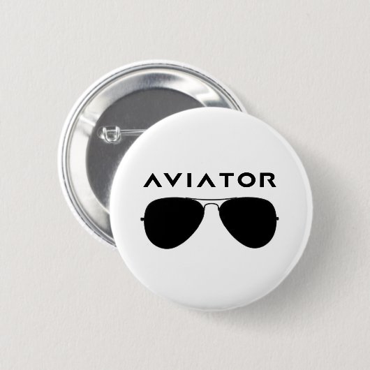 Aviator SUnglazen Silhouette Ronde Button 5,7 Cm (Voorkant /achterkant)