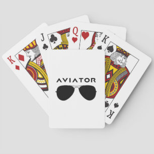 Aviator SUnglazen Silhouette Speelkaarten