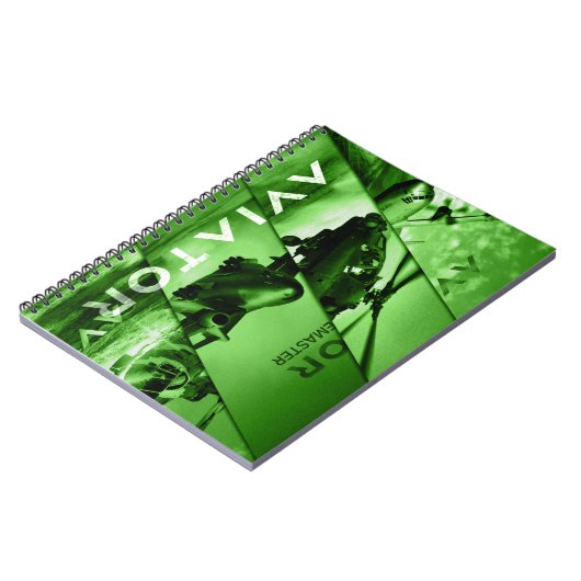 Aviator-Vliegtuigen Notitieboek (Linkerzijde)