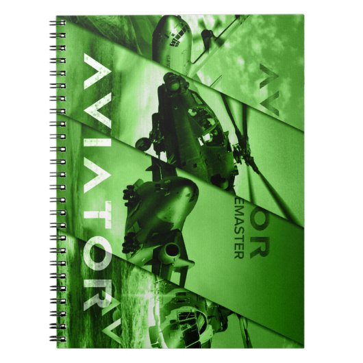 Aviator-Vliegtuigen Notitieboek (Voorkant)