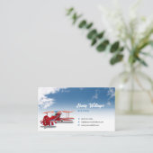 Aviator | Vluchtinstructeur Visitekaartje (Staand voorkant)