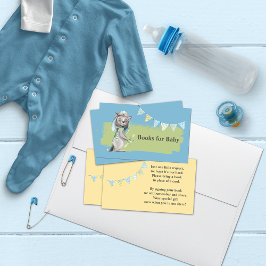 Aviator Wolf Baby shower boeken voor Baby Visitekaartje