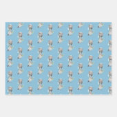 Aviator Wolf, Gestreept, Ballonnen Inpakpapier Vel (Voorkant)