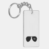 Aviator zonnebril Pilot naam tinten vliegen cool Sleutelhanger (Voorkant Links)