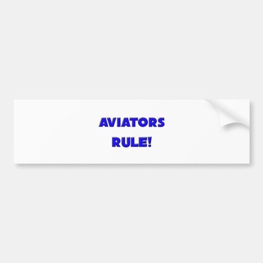 Aviators Rule! Bumpersticker (Voorkant)