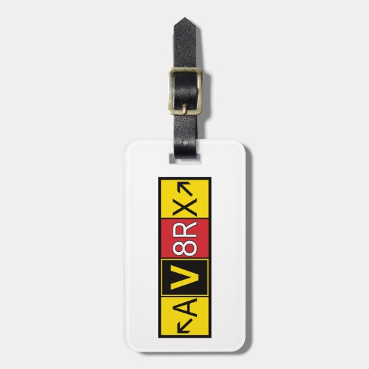 Aviatrix - AV8RX - Bagagelabel (Voorkant verticaal)