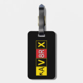 Aviatrix - AV8RX - Bagagelabel (Achterkant verticaal)