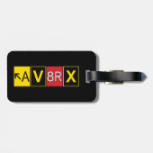 Aviatrix - AV8RX - Bagagelabel (Achterkant horizontaal)