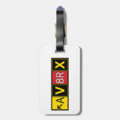Aviatrix - AV8RX - Bagagelabel (Achterkant verticaal)