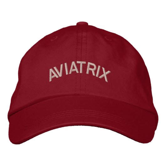 Aviatrix Aviator-Pet Geborduurde Pet (Voorkant)