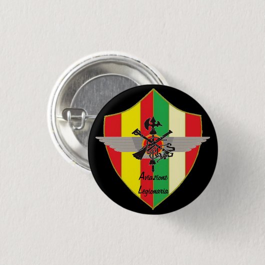 AVIAZIONE LEGIONARIA RONDE BUTTON 3,2 CM (Voorkant /achterkant)