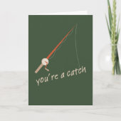 Avid Fisherman Father's Day Card Kaart (Voorkant)