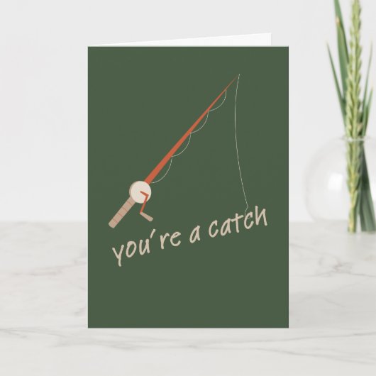 Avid Fisherman Father's Day Card Kaart (Voorkant)