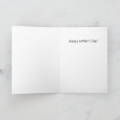 Avid Fisherman Father's Day Card Kaart (Binnen)