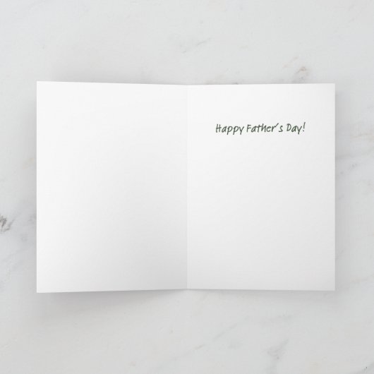 Avid Fisherman Father's Day Card Kaart (Binnen)