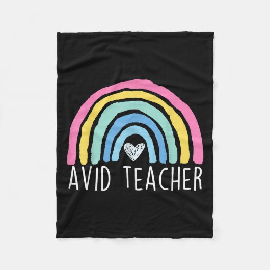 Avid leraar vooruitgang via individuele waardering fleece deken (Voorkant)