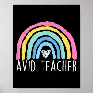 Avid leraar vooruitgang via individuele waardering poster