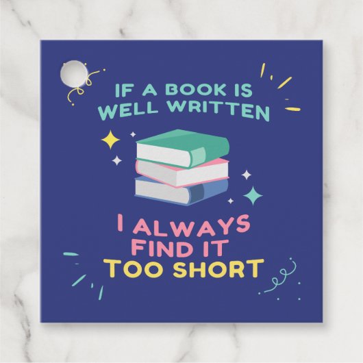 Avid Reader I - Jane Austen Quote Bedankjes Labels (Voorkant)