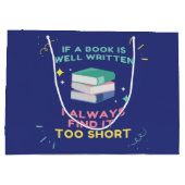 Avid Reader I - Jane Austen Quote Groot Cadeauzakje (Achterkant)