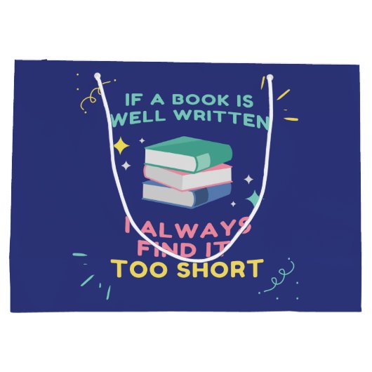 Avid Reader I - Jane Austen Quote Groot Cadeauzakje (Achterkant)