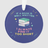 Avid Reader I - Jane Austen Quote Ornament (voorkant)