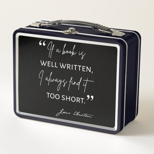 Avid Reader II - Jane Austen Quote (Voorkant)