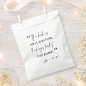 Avid Reader II - Jane Austen Quote Bedankzakje (Geknipt)