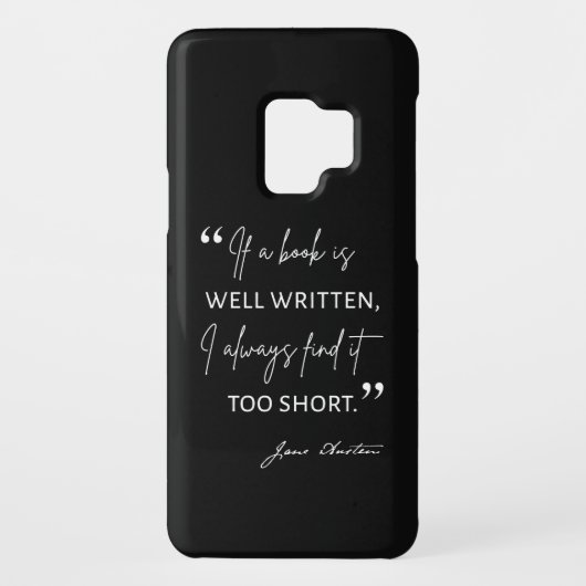 Avid Reader II - Jane Austen Quote Case-Mate Samsung Galaxy Hoesje (Achterkant)