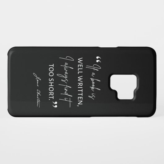 Avid Reader II - Jane Austen Quote Case-Mate Samsung Galaxy Hoesje (Achterkant (horizontaal))
