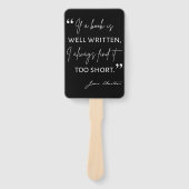 Avid Reader II - Jane Austen Quote Handwaaier (Voorkant)