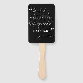 Avid Reader II - Jane Austen Quote Handwaaier