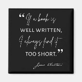 Avid Reader II - Jane Austen Quote Magneet (Voorkant)