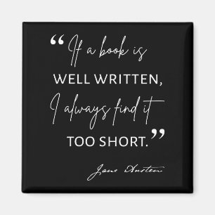 Avid Reader II - Jane Austen Quote Magneet