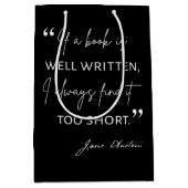 Avid Reader II - Jane Austen Quote Medium Cadeauzakje (Voorkant)