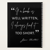 Avid Reader II - Jane Austen Quote Planner (Achterkant)