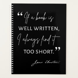 Avid Reader II - Jane Austen Quote Planner