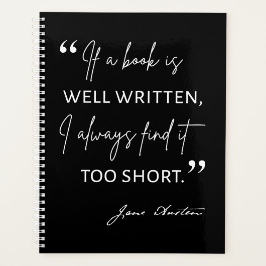 Avid Reader II - Jane Austen Quote Planner (Voorkant)