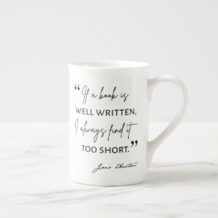 Avid Reader II - Jane Austen Quote Porselein Kop