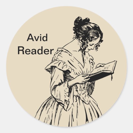 Avid Reader Sticker (Voorkant)