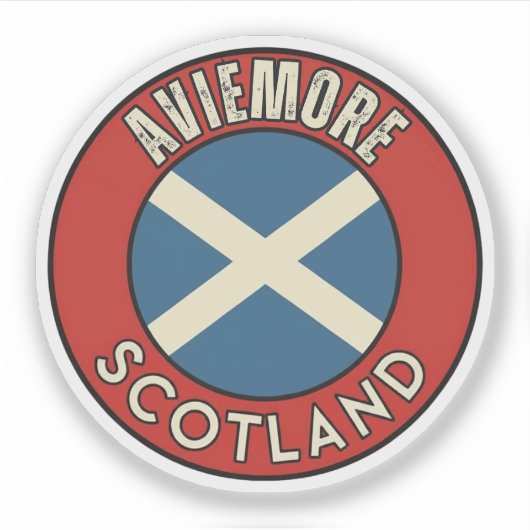 Aviemore, Schotland Sticker (Voorkant)