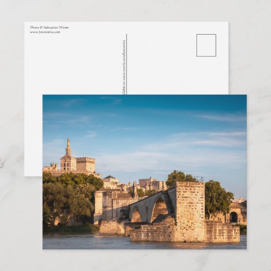 Avignon Bridge Frankrijk Briefkaart (Voorkant / Achterkant)