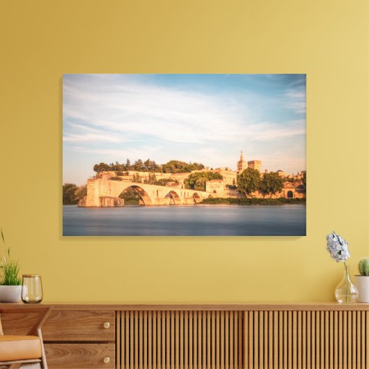 Avignon Bridge Frankrijk Canvas Afdruk (Insitu (Woonkamer))