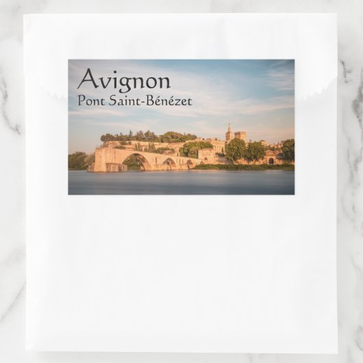 Avignon Bridge Frankrijk Rechthoekige Sticker (Tas)