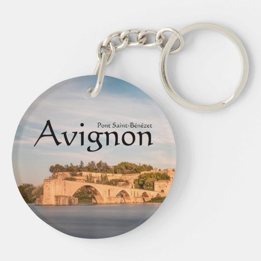 Avignon Bridge Frankrijk Sleutelhanger (Achterkant)