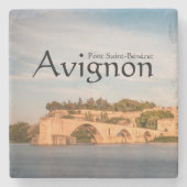 Avignon Bridge Souvenir Stenen Onderzetter (Voorkant)