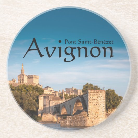 Avignon Bridge Souvenir Zandsteen Onderzetter (Voorkant)
