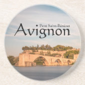 Avignon Bridge Souvenir Zandsteen Onderzetter (Voorkant)